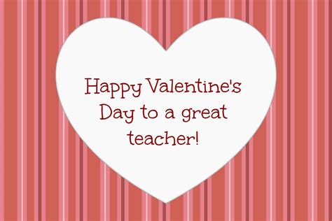 Happy Valentines Day Teacher Printable